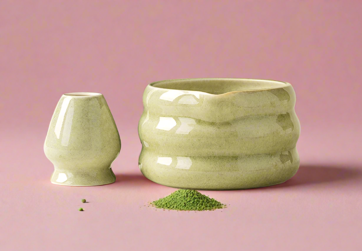 Ceramic matcha equipment set